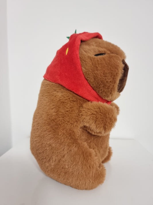 Capybara Strawberry Hat