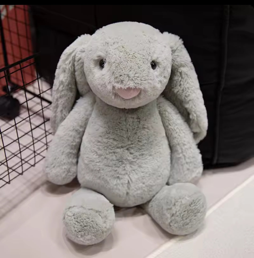 Floppy Ears Grey Rabbit Plush 20cm